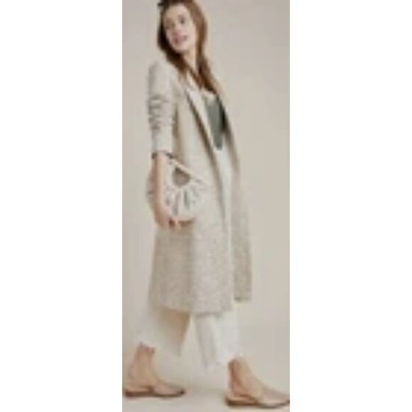 Anthropologie Helene Berman London JACQUARD LEOPARD Large L - Picture 3 of 9